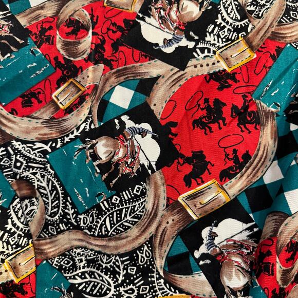 Vintage RoughRider Made in USA Western Cropped LS Top Shirt Small Cowgirl Rodeo - Picture 3 of 8